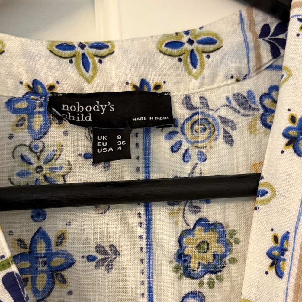 nobody's child Blue Floral Women's Dress